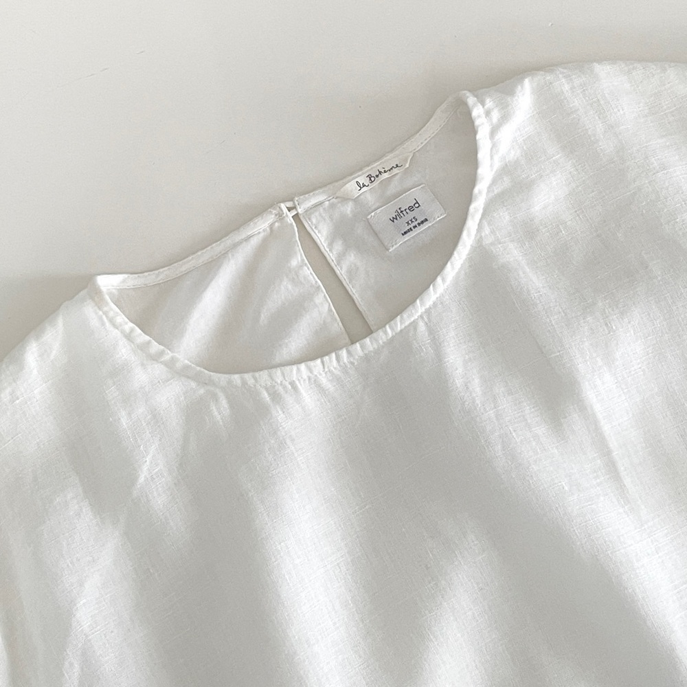 Aritzia Wilfred Ninette Wrap Linen Dress - Picture 5 of 10